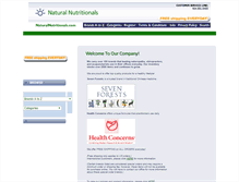 Tablet Screenshot of naturalnutritionals.com